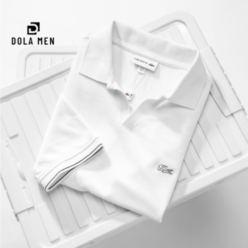 Áo Thun Nam POLO LACOSTE TRƠN CỔ V SlimFit - Vải Chính Phẩm Nhẹ Mát Không Nhăn Cao Cấp Hàng Xuất Xịn