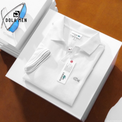 Áo Thun Nam POLO LACOSTE TRƠN CỔ V SlimFit - Vải Chính Phẩm Nhẹ Mát Không Nhăn Cao Cấp Hàng Xuất Xịn