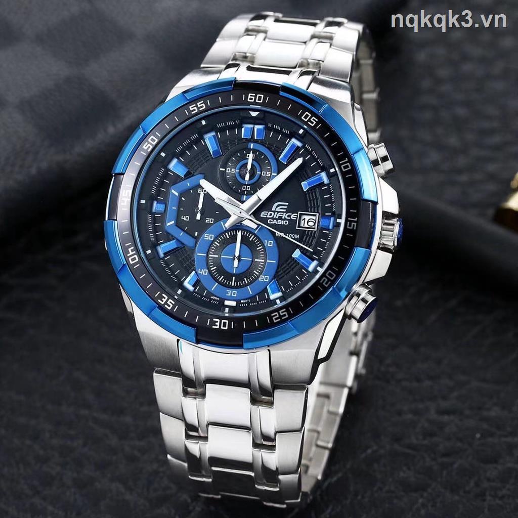 Đồng Hồ Cassio Edifice EFR539 DY Chronograph Bằng Thép Không Gỉ Màu Bạc Cho Nam