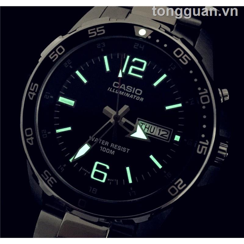 Đồng Hồ Cassio Edifice MTD1079 DY Chronograph Bằng Thép Không Gỉ Màu Bạc Cho Nam