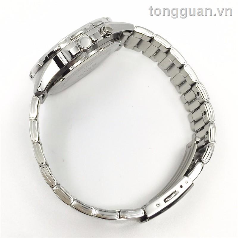 Đồng Hồ Cassio Edifice MTD1079 DY Chronograph Bằng Thép Không Gỉ Màu Bạc Cho Nam