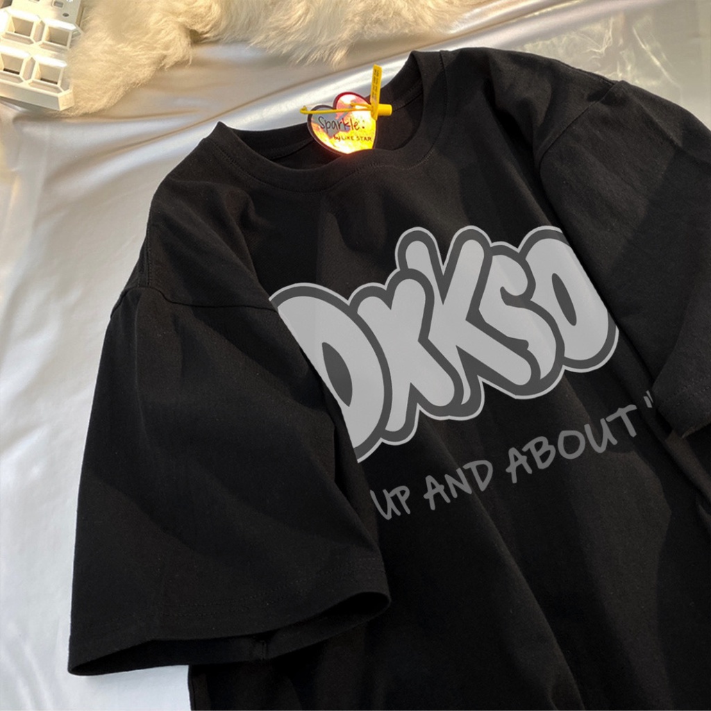 Áo Thun Nữ Ngắn Tay In Chữ Phong Cách Mỹ Cá Tính