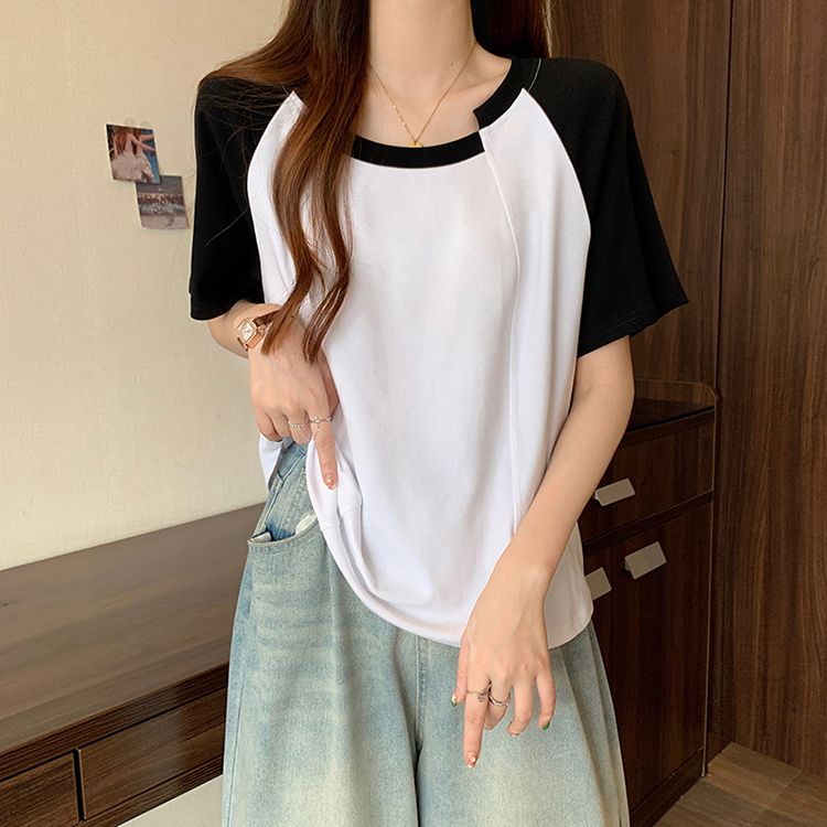 Áo Thun Tay Ngắn Dáng Ôm Thời Trang Mùa Hè Phong Cách Hàn Quốc Mới Cho Nữ