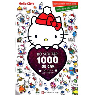 Sách - hello kitty - bst 1000 đề can - bốn mùa yêu thương