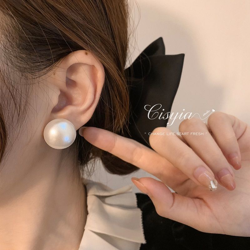 Khuyên Tai CISYIA Đính Hạt Ngọc Trai Thời Trang Thu Đông Cao Cấp Hàng Mới 2023