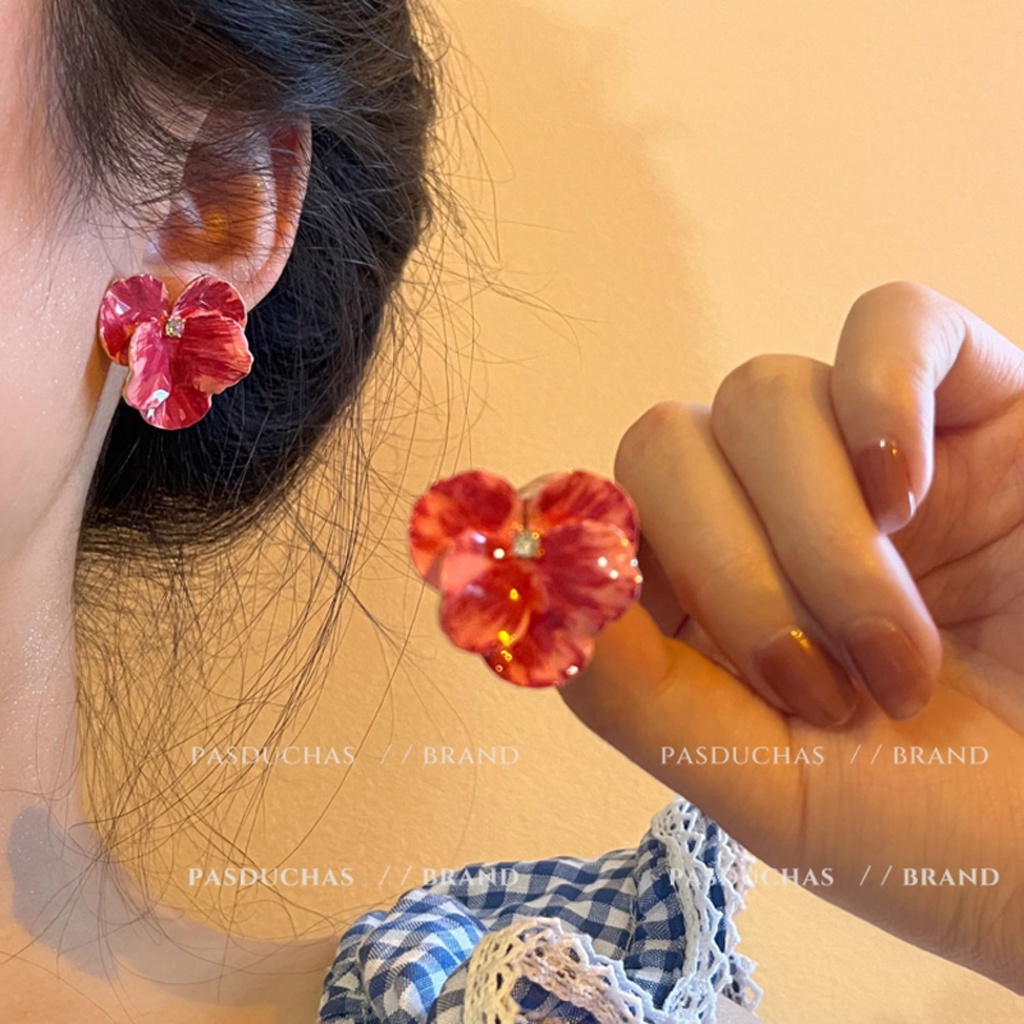 Khuyên Tai Hạt Cườm 2 Mặt Thiết Kế Độc Đáo Dễ Thương Thời Trang 2023 Cho Bạn Gái