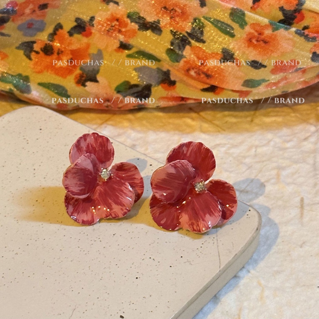 Khuyên Tai Hạt Cườm 2 Mặt Thiết Kế Độc Đáo Dễ Thương Thời Trang 2023 Cho Bạn Gái