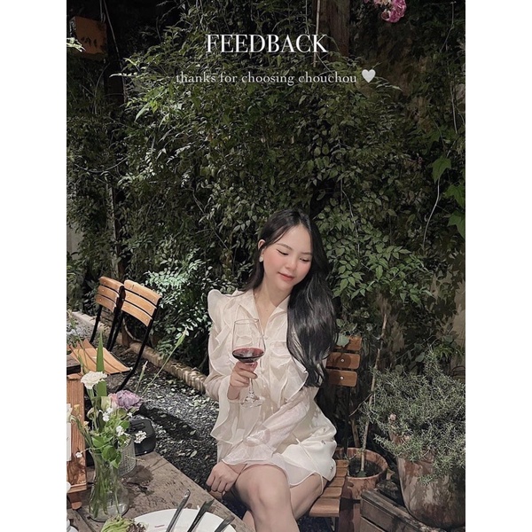 Set Áo Voan Bèo Dài Tay Phối Chân Váy Dễ Thương hàng Thiết Kế Chất Đẹp Cao Cấp