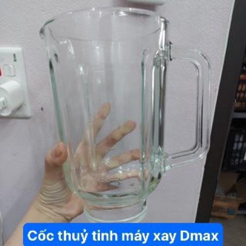 (PHỤ KIỆN MÁY XAY) LY THỦY TINH MÁY XAY DMAX