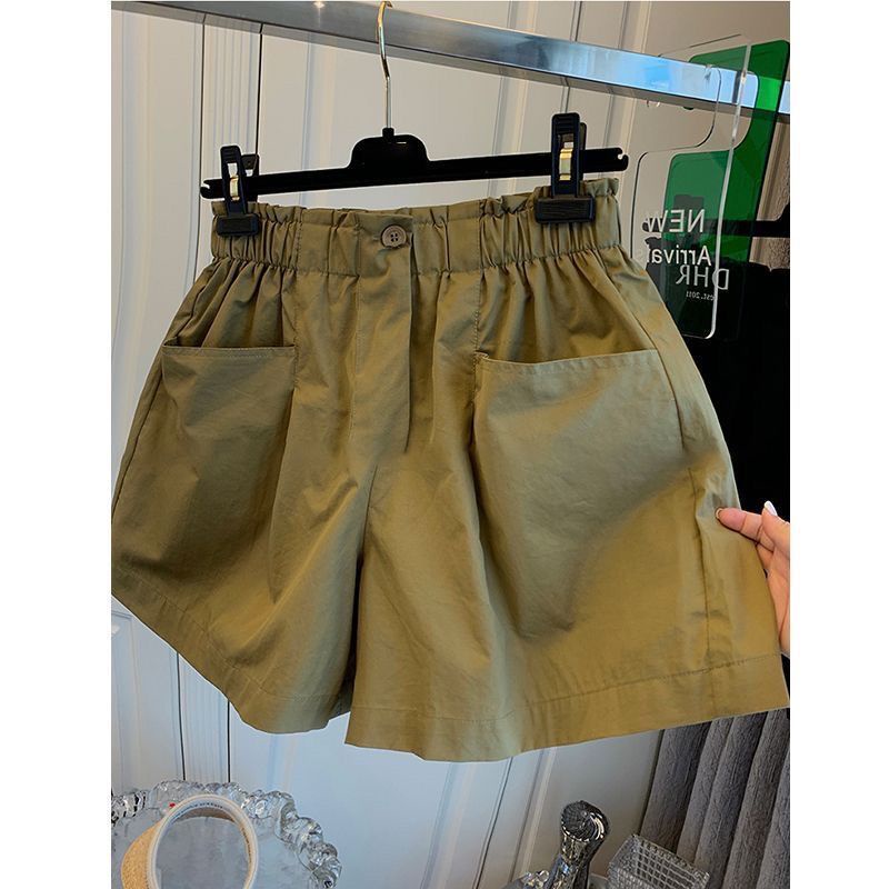 Quần Short Lưng Cao Ống Rộng Dáng Chữ a Thời Trang Cá Tính Cho Nữ