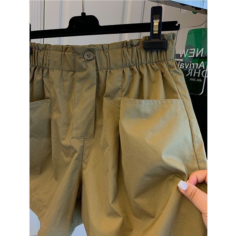 Quần Short Lưng Cao Ống Rộng Dáng Chữ a Thời Trang Cá Tính Cho Nữ