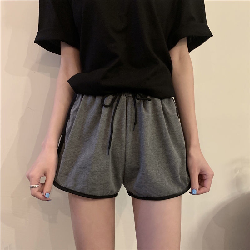 Jiashucheng Quần Tất Mỏng Màu Xám Dáng Rộng Thời Trang Mùa Hè Phong Cách Hàn Quốc Cho Nữ