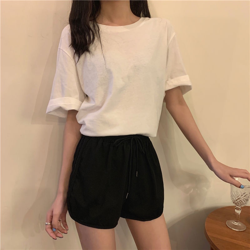 Jiashucheng Quần Tất Mỏng Màu Xám Dáng Rộng Thời Trang Mùa Hè Phong Cách Hàn Quốc Cho Nữ