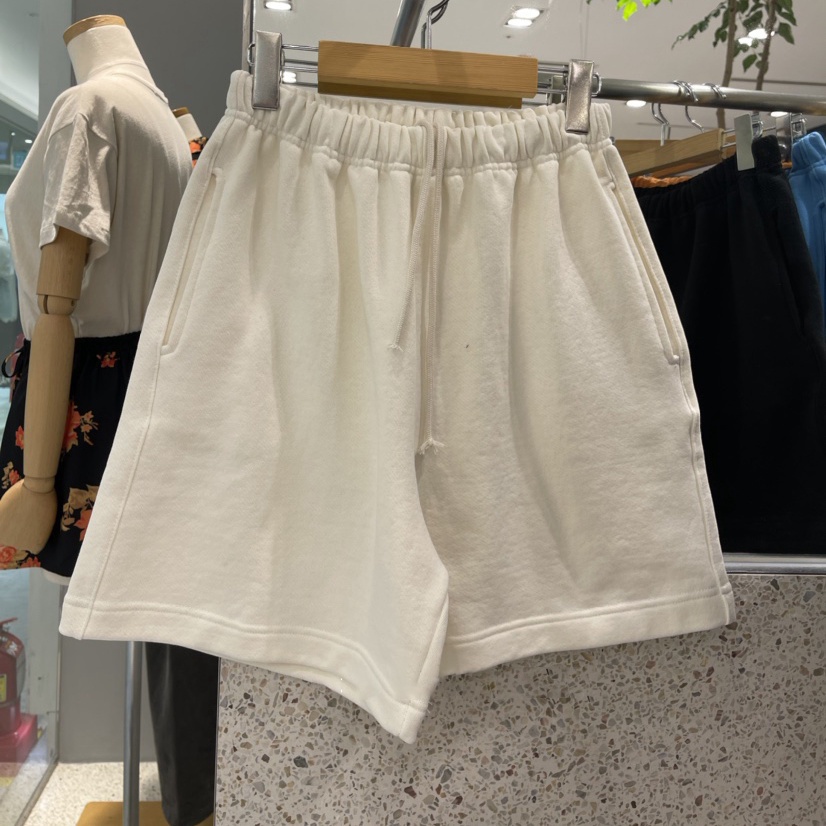Jiashucheng Quần Short Nữ Lưng Cao Co Dãn Màu Trơn Theo Phong Cách Mùa Hè Mới