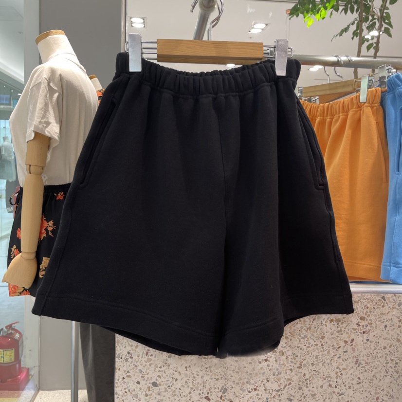 Jiashucheng Quần Short Nữ Lưng Cao Co Dãn Màu Trơn Theo Phong Cách Mùa Hè Mới