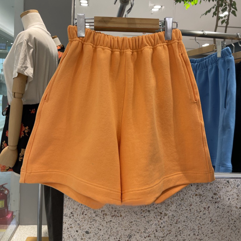 Jiashucheng Quần Short Nữ Lưng Cao Co Dãn Màu Trơn Theo Phong Cách Mùa Hè Mới