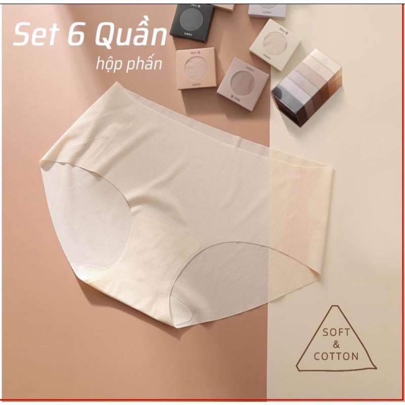 QC5 Set quần chip Nữ Su Lụa Thạch Băng Kháng Khuẩn Tàng Hình Siêu Hot  siêu co giãn
