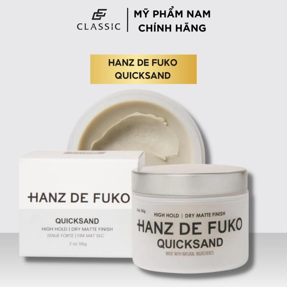 Sáp Vuốt Tóc nam Hanz de Fuko Claymation - Quick Sand 56g - Chính Hãng 79