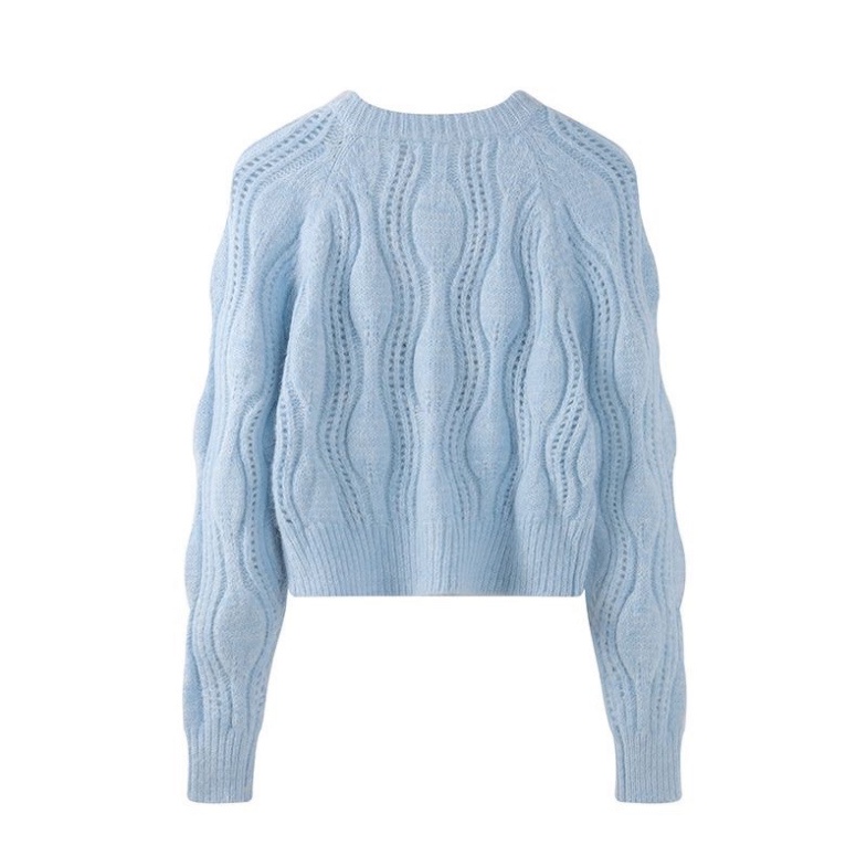 Áo cadigan mix hoa Đan, cổ tròn, mềm mại | BigBuy360 - bigbuy360.vn