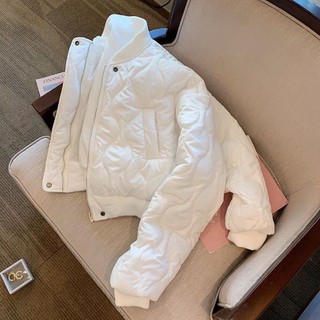 Áo phao béo, trắng hàn quốc dáng ngắn bomber