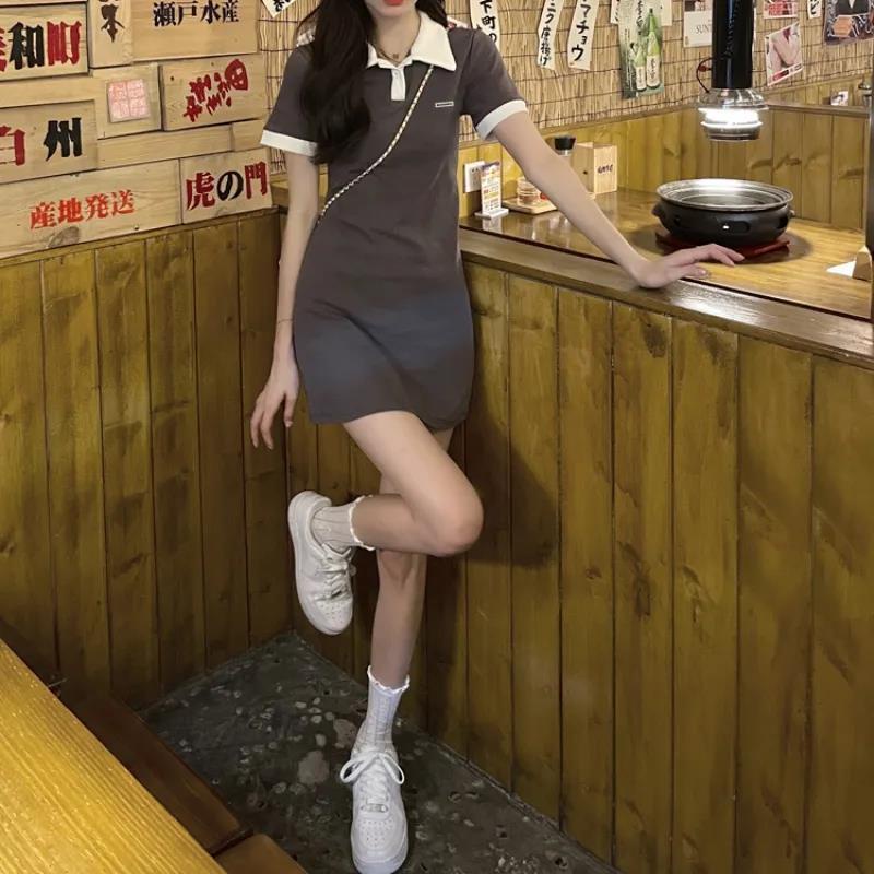 Đầm Nữ Tay Ngắn Kiểu Dáng Thời Trang Phong Cách Hàn Quốc