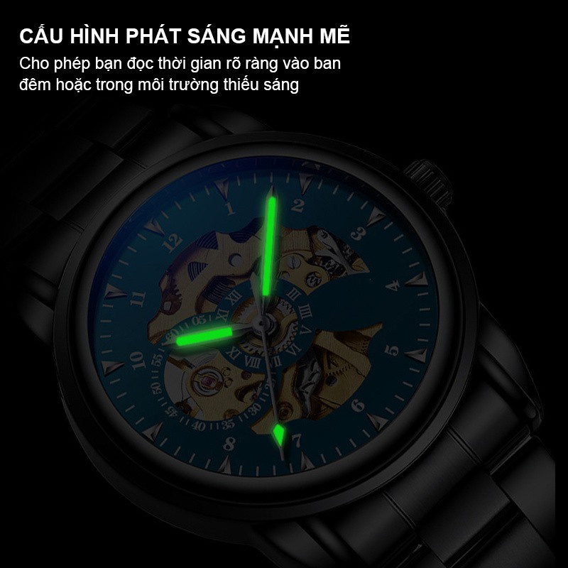 Đồng hồ nam dây da đồng hồ nam chính hãng đồng hồ đeo tay nam watch đồng hồ da nam đồng hồ cơ nam