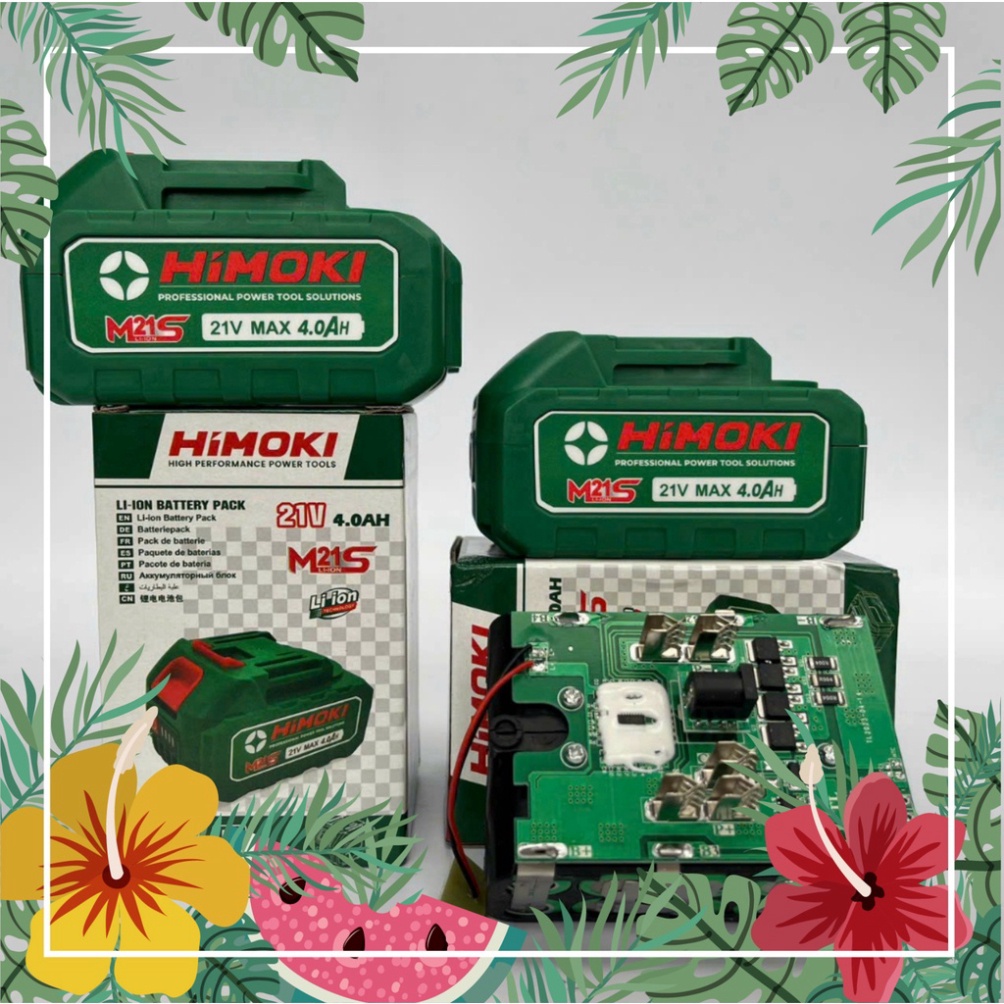 [Chính Hãng] Pin ( Hàng Hiệu ) Himoki 21V 4Ah Dòng Sả Cao Dành Cho Máy Khoan Bê Tông Mài Siết Khoan Vít Chân Pin Phổ Thô