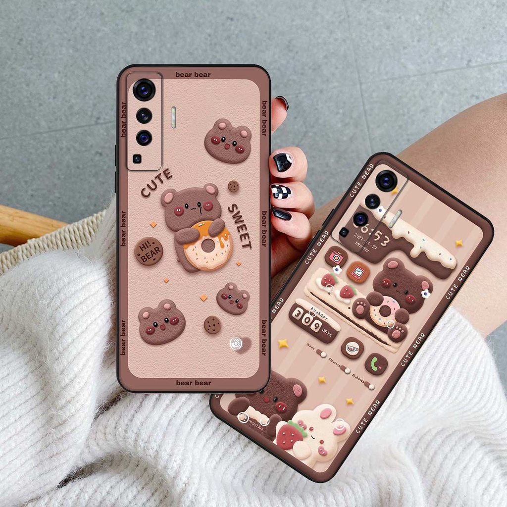 Ốp lưng Vivo X50 4G 5G / X50 Pro hình gấu, thỏ, đồng hồ cute dễ thương