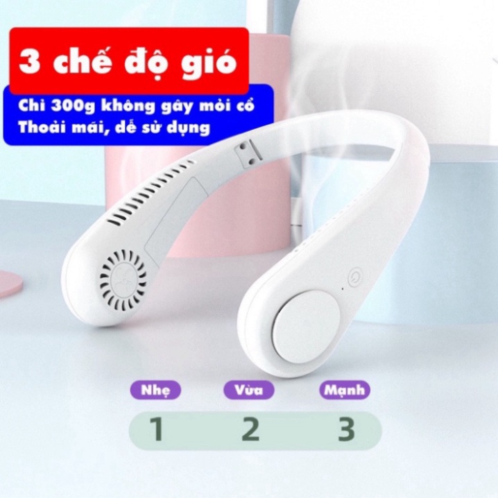 Quạt đeo cổ mini, quạt không cánh tích điện tiện lợi, thời trang, dáng thể thao siêu phẩm mùa hè 2023 - SG | BigBuy360 - bigbuy360.vn