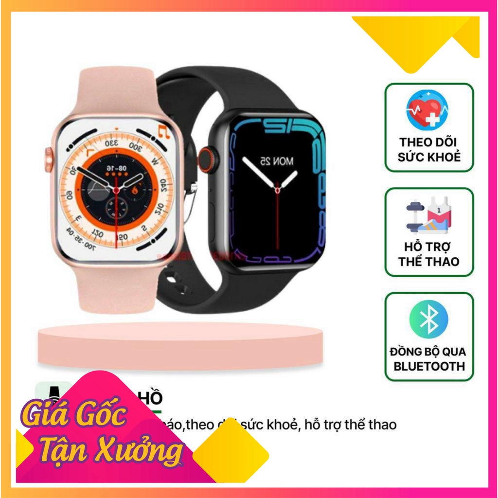 Đồng hồ thông minh WATCH 8, Smartwatch Nghe gọi, Theo dõi Sức khỏe, Chống nước, Nhận thông báo dùng cho Nam nữ | BigBuy360 - bigbuy360.vn