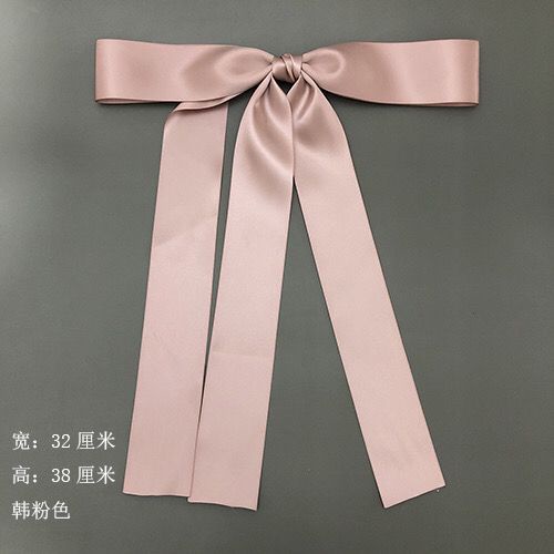 Nơ Cài Tóc Zhao Lusi Màu Trắng Phối Ruy Băng Lớn Thời Trang Mùa Hè