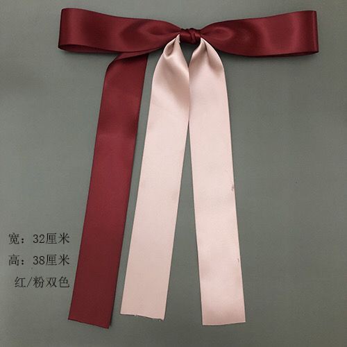 Nơ Cài Tóc Zhao Lusi Màu Trắng Phối Ruy Băng Lớn Thời Trang Mùa Hè
