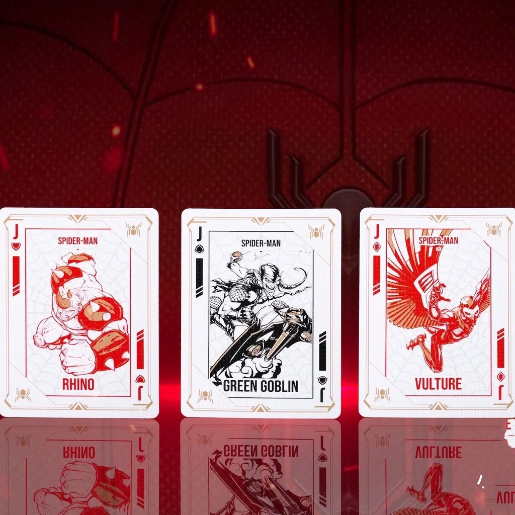 Bộ Bài Tây Xiaohongshu In Hình Người Nhện Phong Cách Marvel