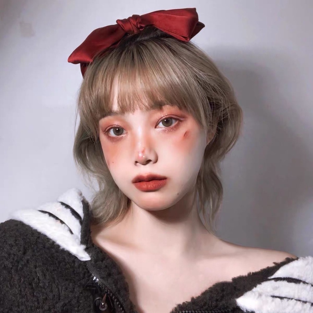 Kẹp Tóc Hình Nơ Lớn Màu Đỏ Phong Cách Nhật Hàn Đơn Giản Cho Nữ