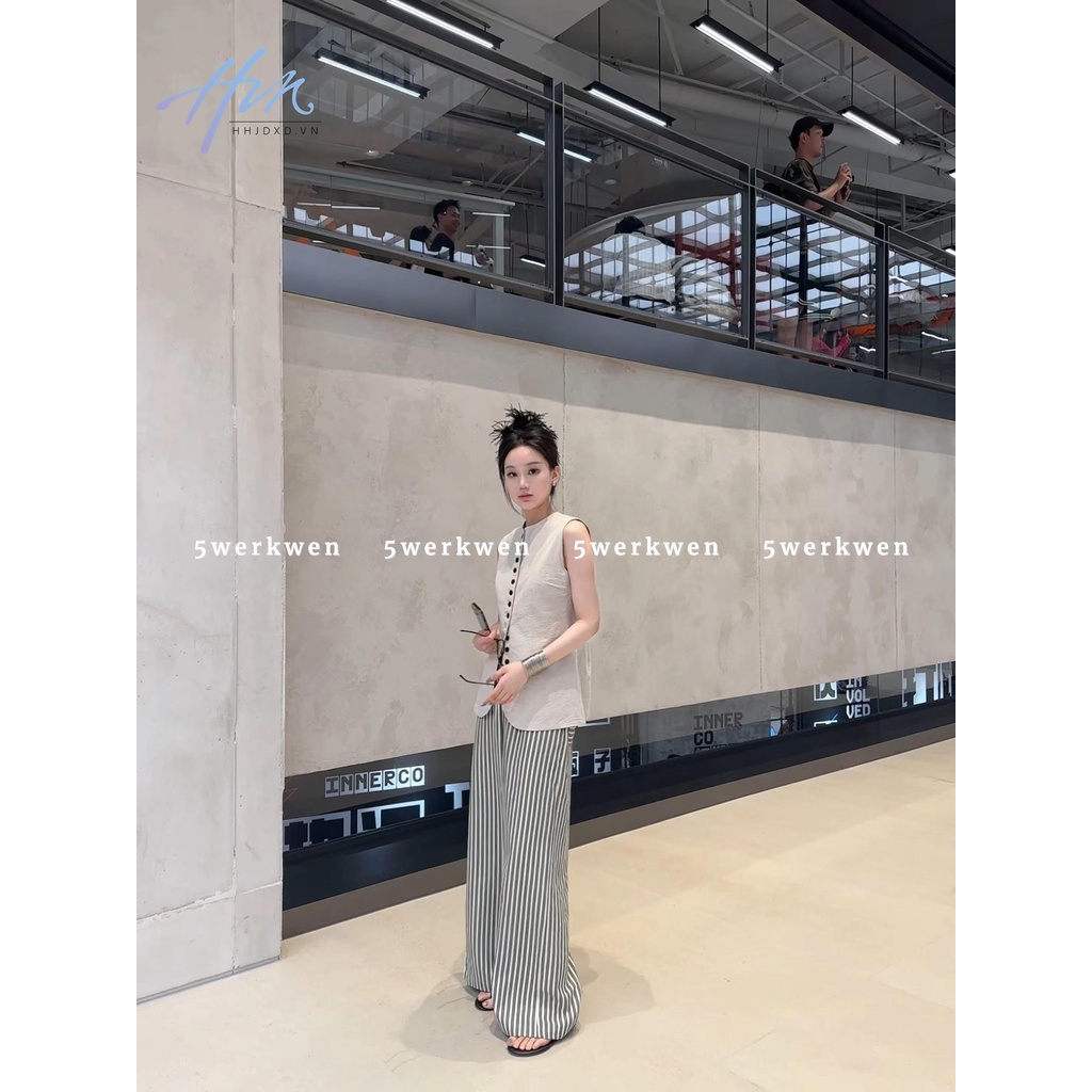 Áo Sát Nách Vải Lanh Mỏng Ôm Eo Kiểu Pháp Thời Trang Mùa Hè Cho Nữ