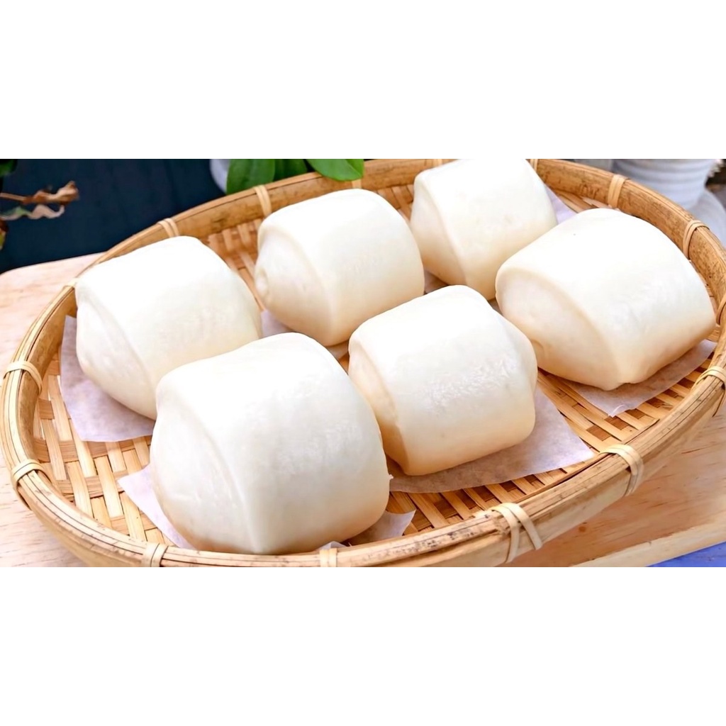 BÁNH BAO KHÔNG NHÂN 300g chay mặn đều dùng được, hấp, nướng lò, nồi chiênkhông dầu hàng date luôn mới
