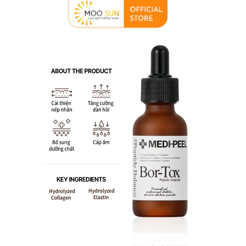 Tinh chất nâng cơ, chống lão hóa MEDI-PEEL BOR-TOX PEPTIDE AMPOULE 30ML