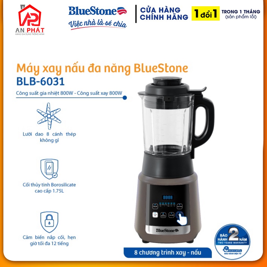 Máy Xay Nấu Đa Năng Bluestone BLB-6031 - Hàng Chính Hãng Bảo Hành 24 Tháng