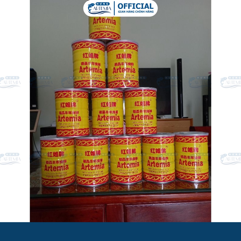Artemia lon vàng 425g sản xuất 13/12/2023 tặng phụ kiện ấp