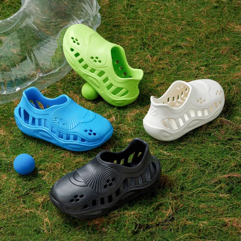 Giày bánh mì nhựa Eva đi mưa, siêu êm, siêu thoáng, siêu nhẹ, chống trơn trượt cho bé trai bé gái