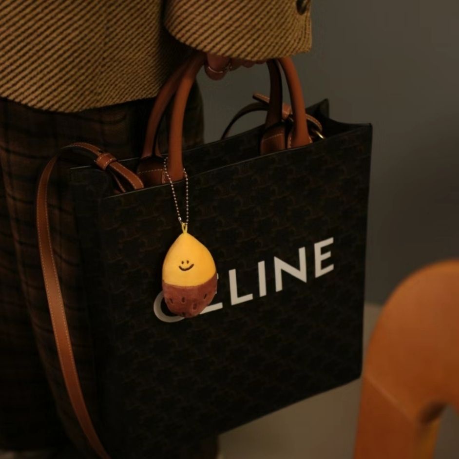 Móc Khóa Nhồi Bông Hình Khoai Tây Ngọt Ngào Dễ Thương Phù Hợp Cho Trang Trí Ba Lô