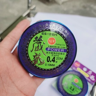 Dây dù pe lõi cước carbon tàng long làm thẻo câu đài 20m.!!!
