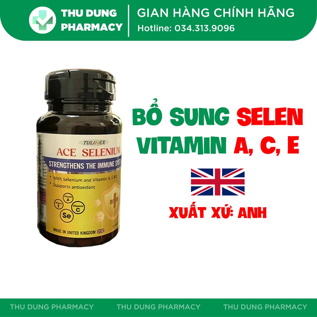 Bổ Sung Selen Và Vitamin A, C, E Giúp Tăng Đề Kháng, Nâng Cao Sức Khoẻ Ace Selenium – Nhà thuốc Thu Dung