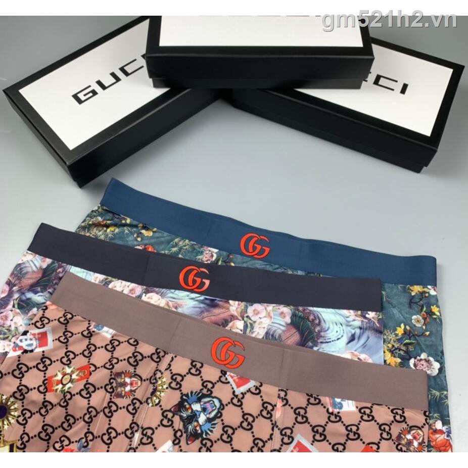 GUCCI   Quần Lót Boxer Thoáng Khí Thoải Mái Cho Nam Và Nữ