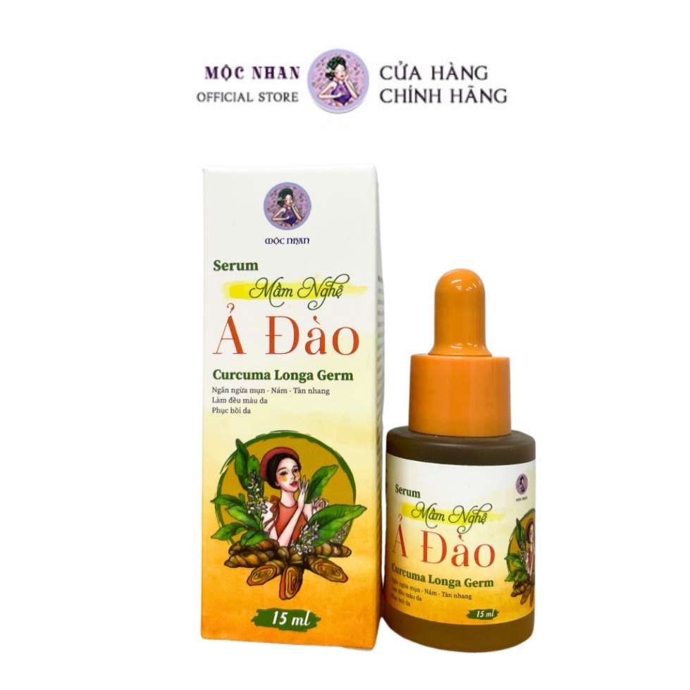 Serum Cao Mụn Mầm Nghệ Giảm Mụn, Mờ Thâm, Trắng Da Mờ Sẹo- Mộc Nhan Việt Nam -15ml