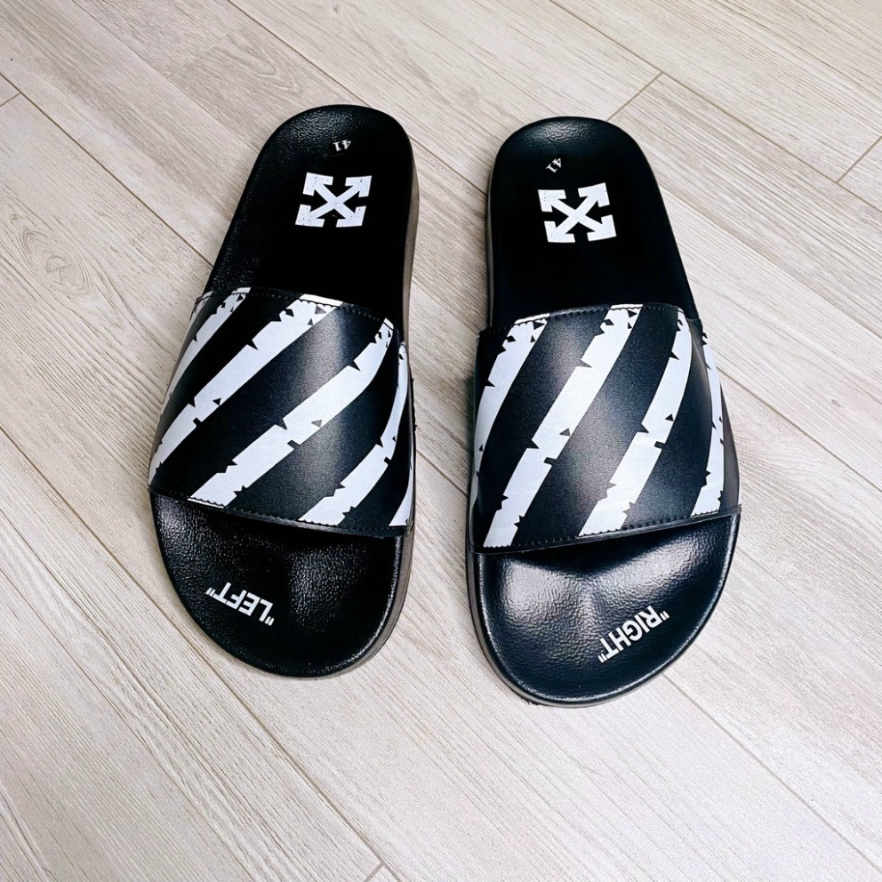 Dép Nam Nữ Quai Ngang OFF WHITE siêu dẹp HOT