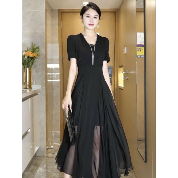 ĐẦM CỔ ĐÁ PHỐI REN CAO CẤP