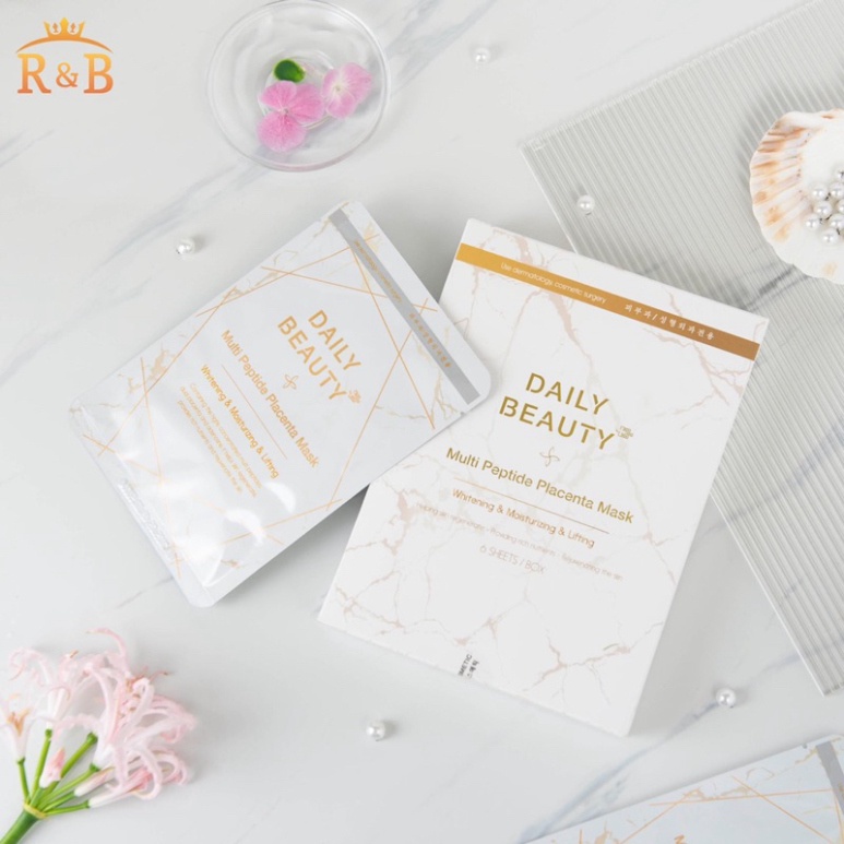 Mặt Nạ Nhau Thai Cừu Lẻ Miếng Multi Peptide Placenta Mask Cải Thiện, Nuôi Dưỡng Làn Da