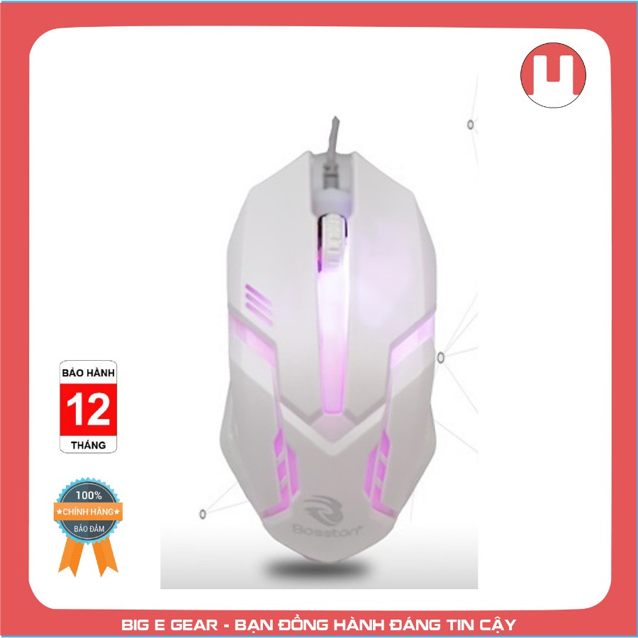 Chuột Máy Vi Tính Mouse Vsp Bosston M750 Led Usb Chính Hãng