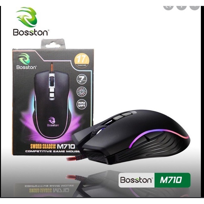 Chuột Máy Vi Tính Mouse Vsp Bosston M710 Led Usb Chính Hãng